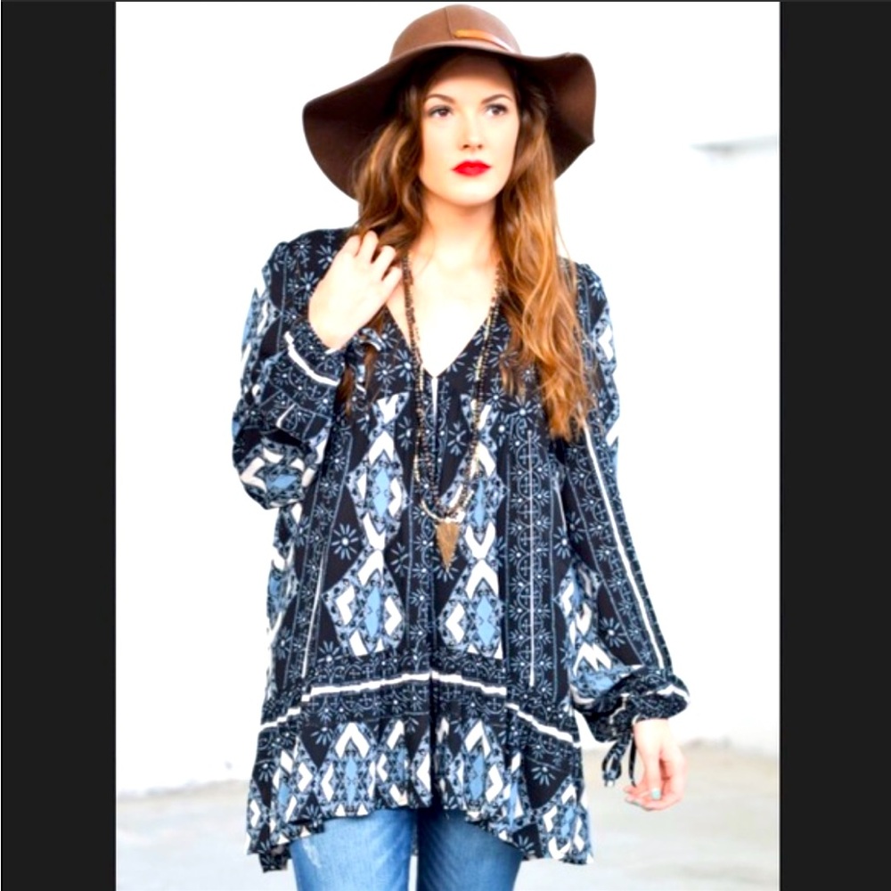 Free People Blues Tunic